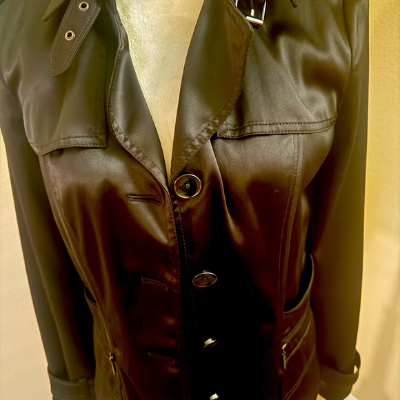 Very cute, WHBM black satin blazer. Excellent condition may be worn once. ￼ - Picture 2 of 4
